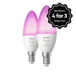 Philips Hue – Hvit/farget Ambiance E14 (2 pk)