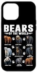 iPhone 12 Pro Max Bears Of The World Educational Types Of Bear Animals Lover Case