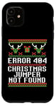 iPhone 11 ERROR 404 CHRISTMAS JUMPER NOT FOUND Funny Ugly Sweater Meme Case