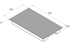 Airforce Pop 30cm Domino Induction Hob 2 Zone with Touch Control with Built in Integra System