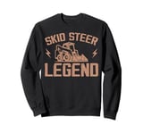 Never Underestimate An Old Man With A Skid Steer Sweatshirt