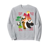 Kung Fu Panda Po And Bao Training Sunset Sweatshirt