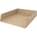 Unipapel | Plateau de Bureau pour Documents | Carton et Papier Kraft | 100% recyclé | 33,5 x 24,5 x 7 cm | Uninature Design Tortues | FSC Recycled 100%