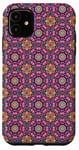 iPhone 11 Purple Retro Pattern Case