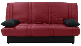 Banquette-lit clic clac JULIA coloris rouge