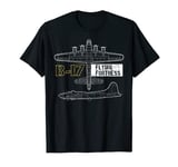 B-17 Flying Fortress gift, Air Force, Aviation design T-Shirt