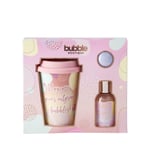 Style & Grace Bubble Boutique Travel Mug Gift Set  - Bubble Bath, Bath Fizzer