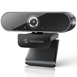 JOYACCESS Webcam with Microphone for PC, 1080P Full HD Webcam, Plug and Play USB Web Camera for Conference/Studying/Zoom/Skype/YouTube/Google Meet/Cisco WebEx, Compatible Windows and MacOS