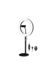 LogiLink Smartphone ring light tripod with remote shutter height adjust. Ø 25 cm