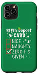 iPhone 11 Pro Christmas Nice Naughty Funny Xmas List Zero F's Given Case