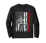 Father And Son Firefighter Dad USA American Flag Fathers Day Long Sleeve T-Shirt