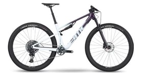 Vtt tout suspendu bmc fourstroke one sram gx eagle axs 12v 29   violet deep blanc 2023