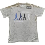 The Beatles Unisex T-Shirt: Abbey Road Colours (Dip-Dye) (Small)