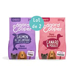 Edgard & Cooper Croquettes Chiot Chien Junior sans Cereales Nourriture Naturelle 2.5kg Canard et Poulet Frais + Edgard & Cooper Croquettes Chiot Chien Junior sans Cereales 2.5kg Saumon/Dinde Frais