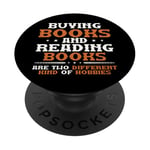 Acheter des livres et lire des livres Lover Book Collector PopSockets PopGrip Adhésif