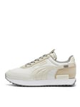 Puma Womens Future Rider Pastel Trainers - Off White/grey, Off White/Grey, Size 8, Women