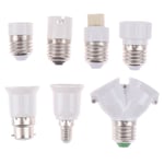 E27 Gu10 E14 B22 G9 Bulb Adapter Lamp Converter Holder Extender To