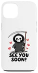 Coque pour iPhone 13 See You Soon - Faucheuse Halloween