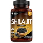 Shilajit Capsules 1400mg with 60% Fulvic Acid - 120 High Strength Shilajit Capsules