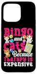 iPhone 15 Pro Max Bingo Player Cat Bingo And Cats Because Therapy Is Expensive Case