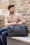 'Discoverer' Large Leather Holdall