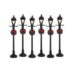 Gas Lantern Street Lamp Set of 6 b/o 4.5V Réf. 64499