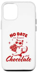 iPhone 12/12 Pro Funny Single Saying No Date No Drama Just Chocolate Cat Case