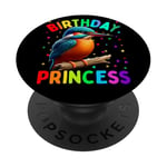 It's My Birthday Bird Girl Bird Birthday Princess Girl PopSockets PopGrip Adhésif