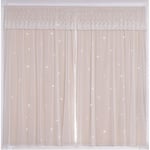 MAZS Punch-Free Velcro Curtain For Living Room Bedroom Window Curtains Hollow Stars Window Treatment Drapes