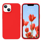 Atiyoo Soft IPhone 13 Silicone Phone Case, Anti Scratch and Drop Protection Phone Case, Silicone Upgraded Phone Case, Slim Shockproof Phone 13 Case, 6.1 inch, China Red