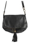 Puccio Pucci Women's TRLBC100295 Leather Bag, Black, 30x25x10