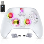 EasySMX X15 PC Controller, Wireless Bluetooth Controller for Android iOS, Android TV Box and Tesla, Starry Sky, with Hall Joysticks/Hall Triggers/RGB Lighting - No Stick Drift, No Dead Zone