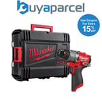 Milwaukee GEN3 12V FUEL Brushless Sub Compact Combi Drill M12FPD-0X Cased Bare