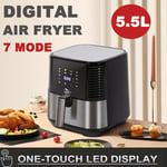 5.5L Digital Air Fryer 1700W ONE-TOUCH LED Oil Free Low Fat Healthy Cooker Oven