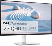 S2725DS 27"" QHD (2560x1440) Écran PC, 100Hz, IPS, 4ms, 99% sRGB, Réglage en Hauteur, Haut-parleurs intégrés, DisplayPort, 2X HDMI, Garantie 3 Ans, Blanc.[G174]