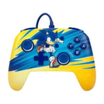 Manette filaire PowerA Sonic Boost pour Nintendo Switch, Jaune, bleu - Neuf