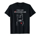 Jesus Christ Christian Faith I Was Lost He Found Me T-Shirt