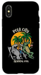 Coque pour iPhone X/XS Polk City Florida USA Manaté et alligator