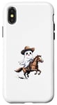 Coque pour iPhone X/XS Long Live Cow Ghouls Halloween Cowboy Fantôme Cheval