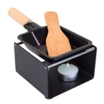 Linxor - Appareil à raclette à la bougie en métal, spatule + bougies incl - 1p