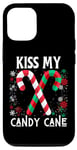 Coque pour iPhone 12/12 Pro Kiss My Candy Cane Fight Naughty Ugly Pull de Noël