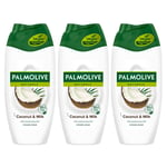 Palmolive Naturals Coconut and Milk Shower Cream 250ml x 3 Bath Wash Soft Skin