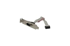 StarTech.com 9 Pin Serial Male to 10 Pin Motherboard Header LP Slot Plate - Serial panel - DB-9 (M) to 10 pin IDC (F) - 9.1 in - gray - PLATE9MLP - seriel-panel - DB-9 til 10-PIN IDC - 23 cm