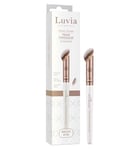 Pinceau de maquillage professionnel Luvia - Pinceau de maquillage anti-cernes - Pinceau buffer biseauté - Pinceau cosmétique végétalien - 135 // Concealer Buffer - Elegance