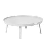 Muuto - Around Coffee Table - XL, Utförande - Vit - Sofabord - Thomas Bentzen - Hvit - Tre