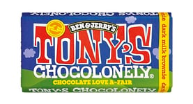 Tony's Chocolonely Chocolate Love A-Fair Dark Milk Brownie Chocolate Bar 180g