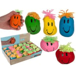 2-Pack - Stressboll / Knådboll - Smiley - 5 cm multifärg