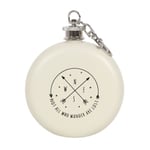 Something Different Happy Camper Hip Flask One Size Vit White One Size