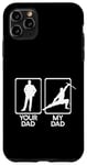 Coque pour iPhone 11 Pro Max Your Dad VS MINE Ninja Arts martiaux Mème Fête des Pères