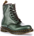 Dr Martens 1460 Smoth Core Lace Up 8 Eyelet Womens Boot In Green UK 3 - 8